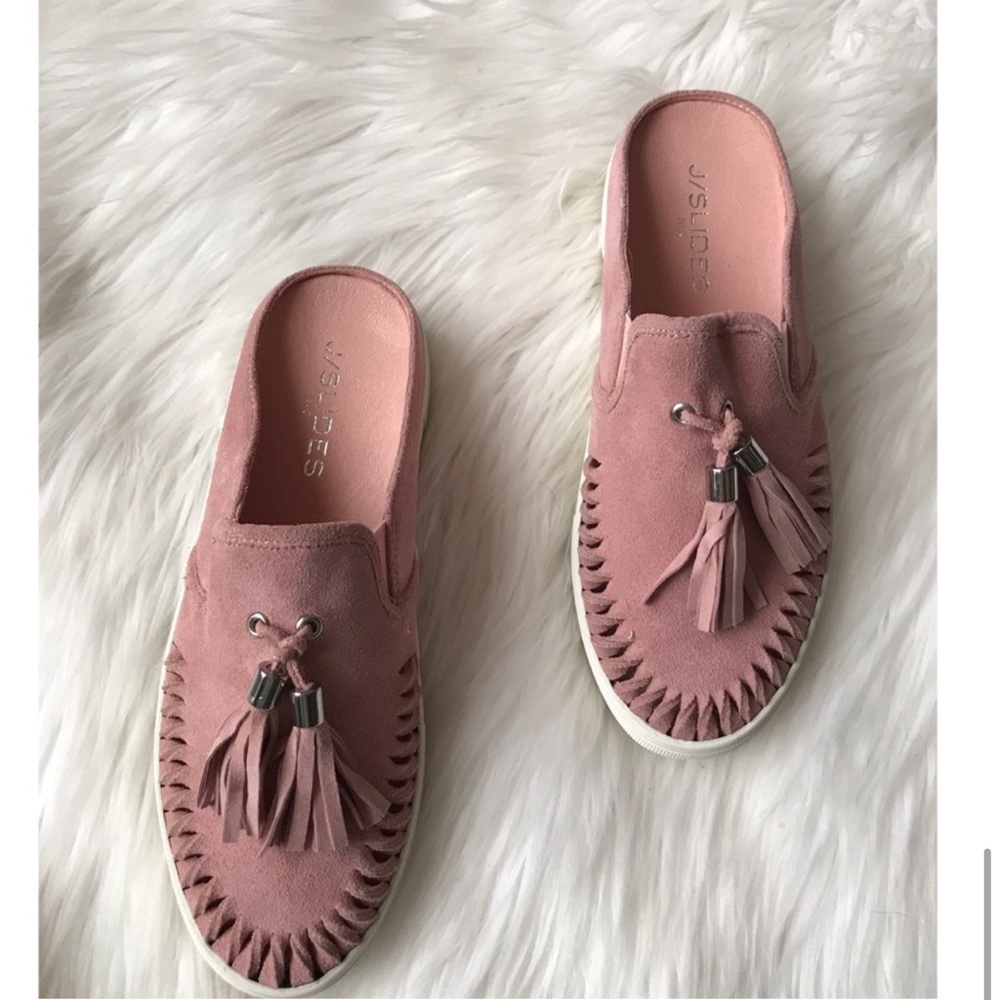 J Slides Suede Tassel Andie Slip On Sneakers
